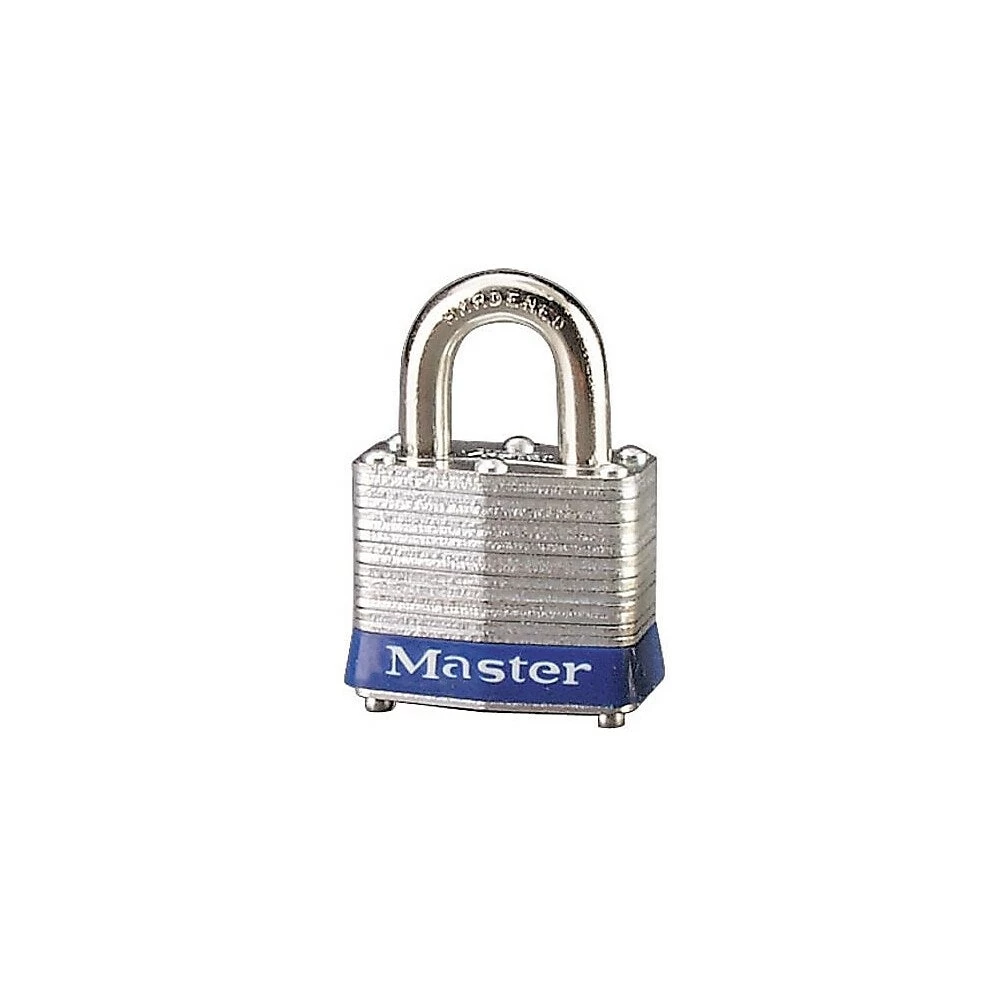 Master Lock Series 3 Laminated Steel Safety Padlocks, Blue, 1-9/16" Body Width, 6 Pack (3BLU) 1 Master Lock Series 3 Laminated Steel Safety Padlocks, Blue, 1-9/16" Body Width, 6 Pack (3BLU)