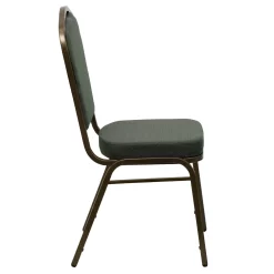 Flash Furniture HERCULES Series Crown Back Stacking Banquet Chair In Green Patterned Fabric - Gold Vein Frame -Professional Office Supply Store 0106186b282aa99522a017d48b54061f39181429 square1982770 3