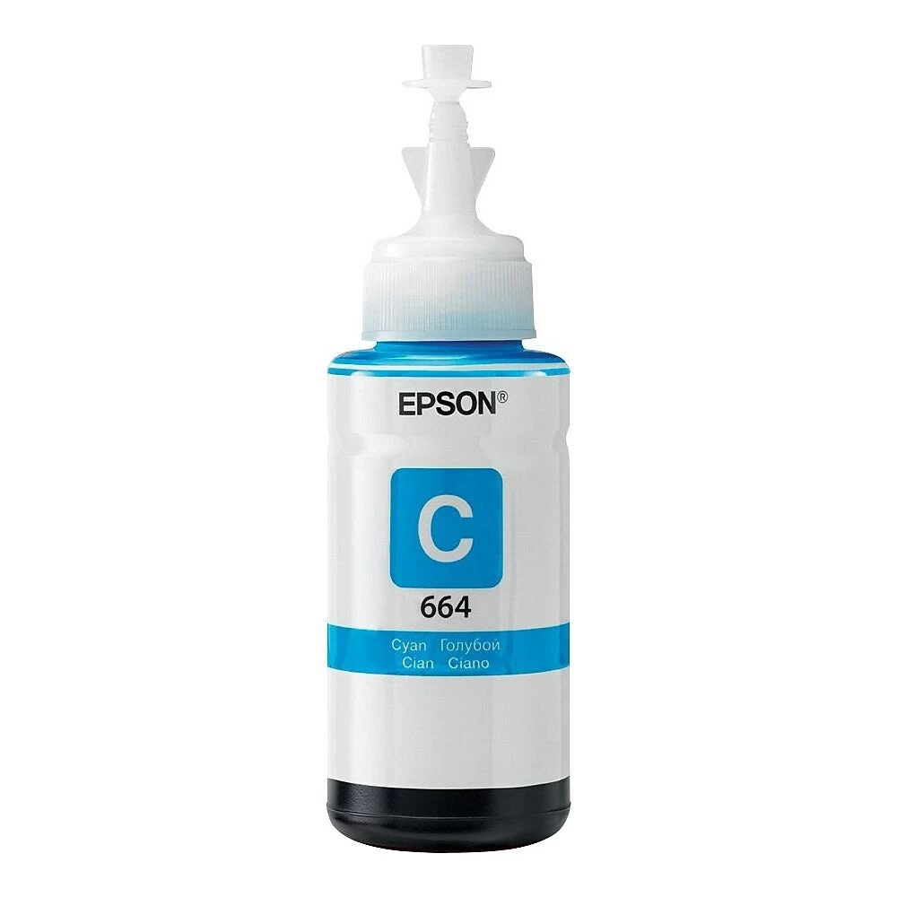 Epson® Epson 664 Cyan Ink Bottle (T664220) 1 Epson® Epson 664 Cyan Ink Bottle (T664220)