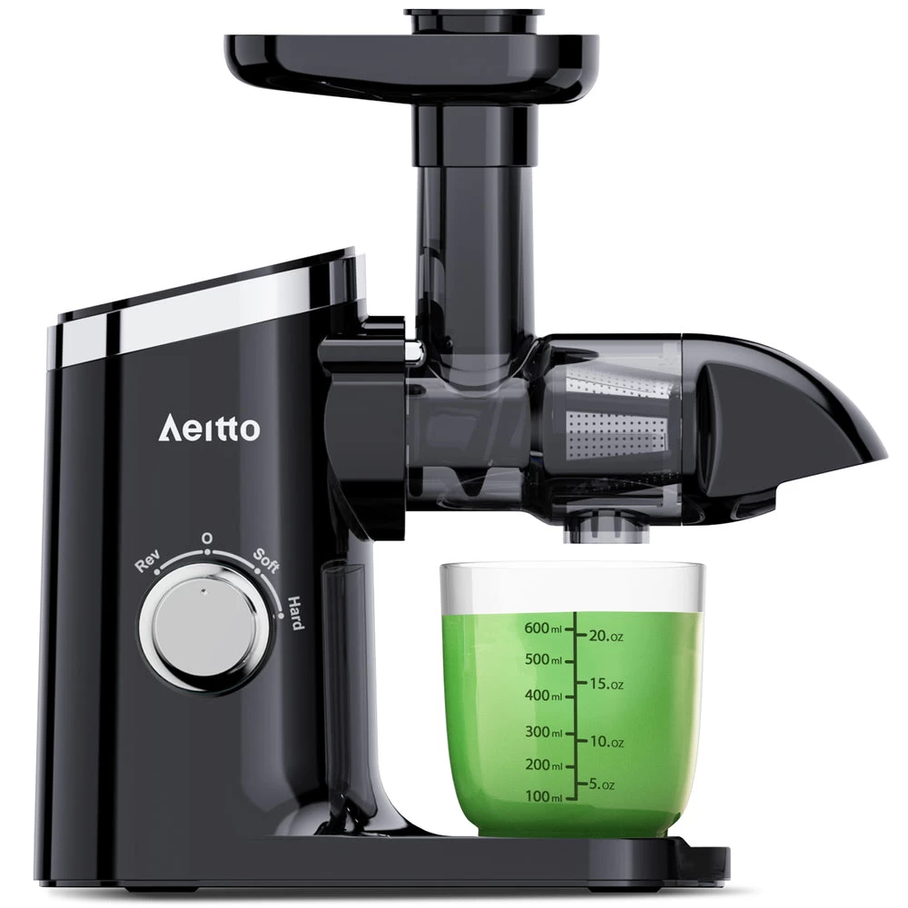Aeitto Slow Masticating Juicer - Black 2 Aeitto Slow Masticating Juicer - Black - Image 2