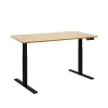 Autonomous SmartDesk Height-Adjustable Standing Desk With Single Motor, Black Frame With Bamboo Classic Top (A55-A9)