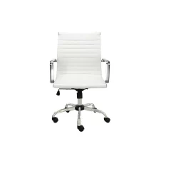 Plata Import Toni Low Back Office Chair, White (LS-3011-WHITE)
