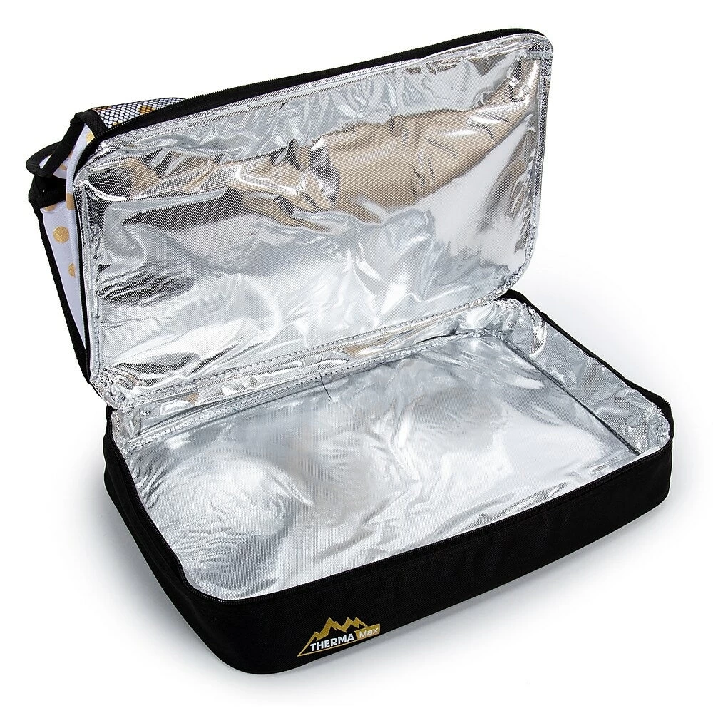 Luciano Double-Layer Insulated Thermal Food Carrier, 16.75 X 13.25 Inches 3 Luciano Double-Layer Insulated Thermal Food Carrier, 16.75 X 13.25 Inches - Image 3