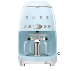 SMEG 50's Style Coffee Machine, 10 Drip Filter, Pastel Blue (DCF02PBUS)