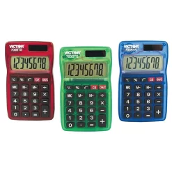 Victor 700Bts 8 Digit Pocket Calculator, 10 Pack