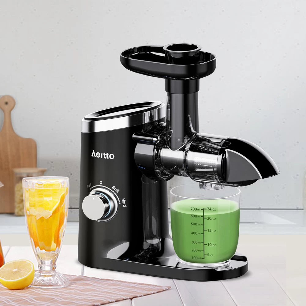 Aeitto Slow Masticating Juicer - Black 3 Aeitto Slow Masticating Juicer - Black - Image 3