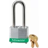 Master Lock Series 3 Laminated Steel Safety Padlocks, Green, 1-9/16" Body Width, 4 Pack (3LHGRN)