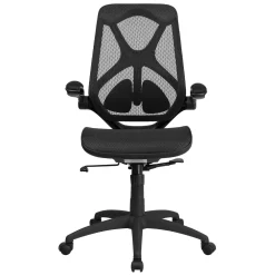 Flash Furniture High Back Transparent Black Mesh Executive Ergonomic Office Chair