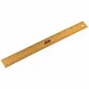 JAM Paper Stainless Steel Ruler With Non-Skid Backing - 12" - Gold - 12 Pack