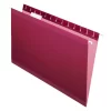Pendaflex Premium Coloured Hanging File Folders - Legal Size - Burgundy - 25 Pack