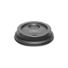 Dixie Plastic Dome Lid For 8 Oz. Cups, Black, 1000 Pack