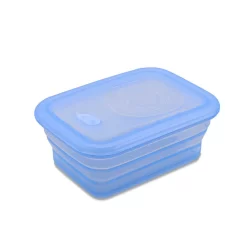 Minimal Silicone Food Storage Container - Blue - 860ml - Set Of 2