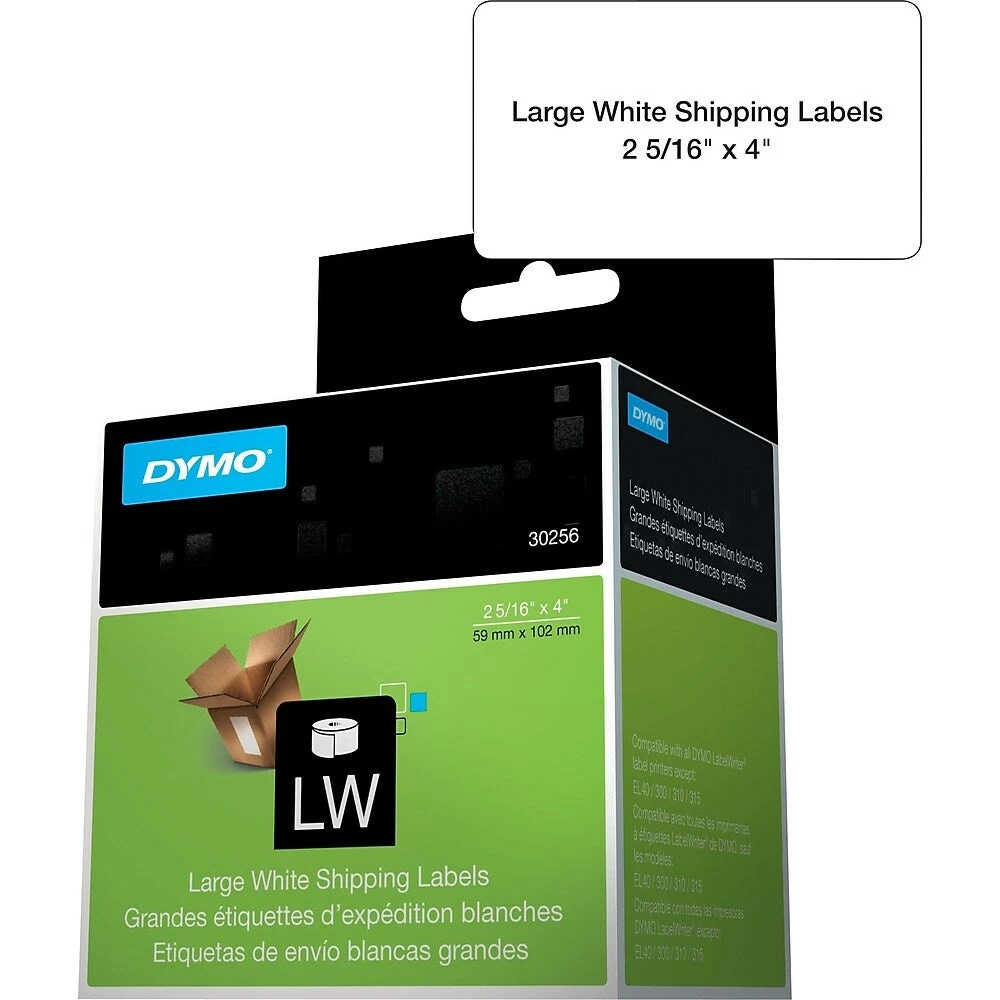 DYMO LabelWriter Shipping Labels, 2-5/16" X 4", 300 Labels 2 DYMO LabelWriter Shipping Labels, 2-5/16" X 4", 300 Labels - Image 2