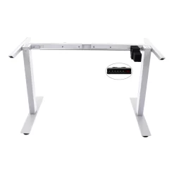 AnthroDesk 60" Electric Standing Desk With White Frame - Black/Mahogany -Professional Office Supply Store 16d2cfe361f9542c78d38a58039c23e282b4da0b square2957173 5