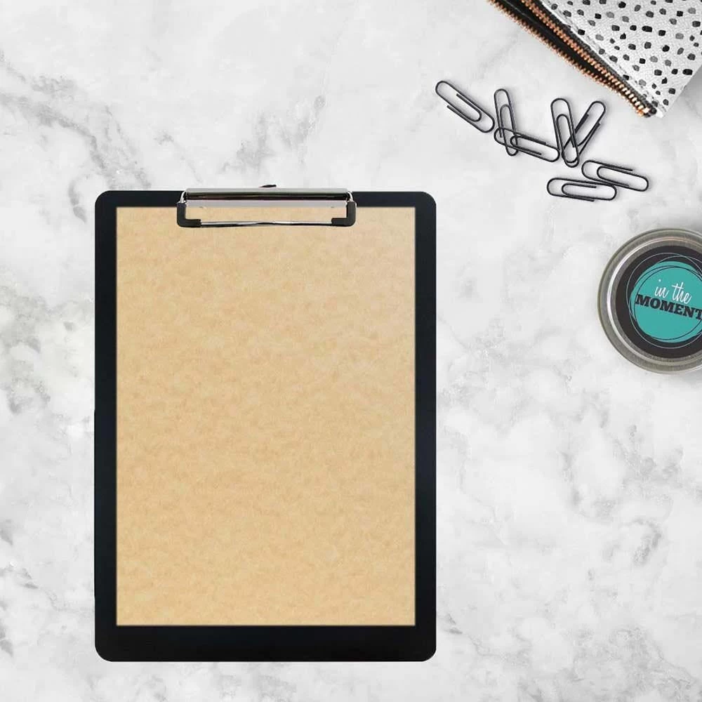 JAM Paper Standard Aluminum Clipboard - Black 4 JAM Paper Standard Aluminum Clipboard - Black - Image 4