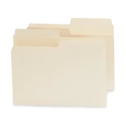 Smead SuperTab File Folders - Manila - Letter Size - 100 Pack