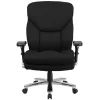 Flash Furniture HERCULES Series 24-7 Intensive Use Big & Tall Rated Executive Swivel Chair With Lumbar Knob - Black Fabric