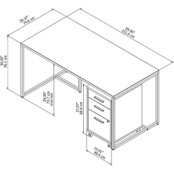 Office By Kathy Ireland Method 60W Table Desk With 3 Drawer Mobile File Cabinet, White (MTH001WHSU) -Professional Office Supply Store 1fd1a73c524a2c8c8637a47916f71911439429e7 square24301787 5