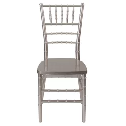 Flash Furniture HERCULES PREMIUM Series Pewter Resin Stacking Chiavari Chairs - 2 Pack