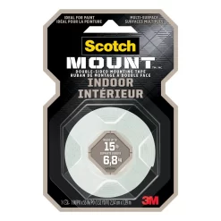 Scotch Indoor Mounting Tape 214DC-SFEF, 1.0 In X 55 In (25.4 Mm X 1.39 M)
