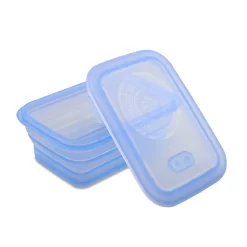 Minimal Silicone Food Storage Container - Blue - 860ml - Set Of 2 -Professional Office Supply Store 29ac7d51956f03c02ebb10186acaf25d4995df9e square3010435 3