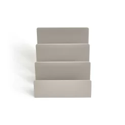 TRU RED 3-Slot Plastic Letter Sorter - Grey