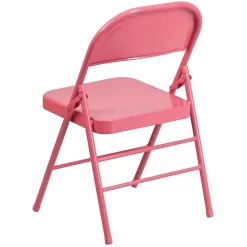 Flash Furniture HERCULES ColourBURST Series Bubblegum Pink Triple Braced & Double-Hinged Metal Folding Chair -Professional Office Supply Store 2d0d66d6130be72cc4131708d31eebafe2d55c13 square2407032 5