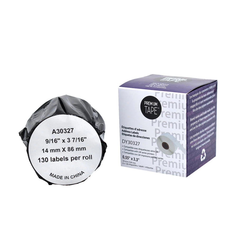 Nutone Premium Tape File Folder Labels - Compatible With Dymo 30327 - 9/16" X 3-7/16" - 260 Labels 1 Nutone Premium Tape File Folder Labels - Compatible With Dymo 30327 - 9/16" X 3-7/16" - 260 Labels