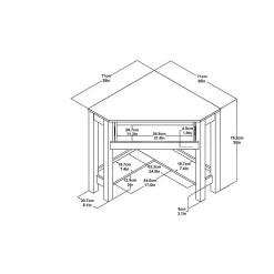 Dorel Parsons Corner Desk, Navy -Professional Office Supply Store 2d226ff1654866bc48b79fc305ed00fcdc866098 square2472632 5