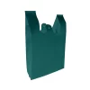 Reliabag Non-Woven T-Shirt Bags - 11"W X 7"D X 20"H - Green - 100 Pack