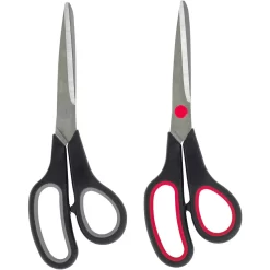 Merangue 8" Comfort Grip Scissors - Assorted - 12 Pack
