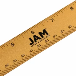 JAM Paper Stainless Steel Ruler With Non-Skid Backing - 12" - Gold - 12 Pack 7 JAM Paper Stainless Steel Ruler With Non-Skid Backing - 12" - Gold - 12 Pack -Professional Office Supply Store 34563a71f776e9cc57e1c6340e35ef7e2e2a8c95 square3048674 3