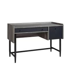Sauder Harvey Park Desk With Storage - Jet Acacia (428188)