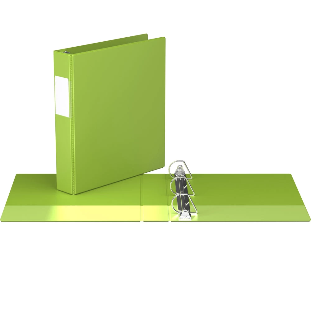 Davis Group Premium Economy Binder - D Ring - 1.5" - Lime Green - 6 Pack 2 Davis Group Premium Economy Binder - D Ring - 1.5" - Lime Green - 6 Pack - Image 2