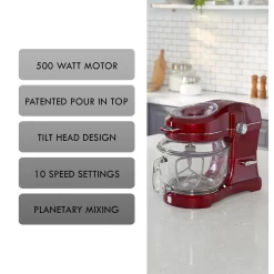 Kenmore Elite Ovation Stand Mixer With Pour-In Top - 5 Qt - Burgundy -Professional Office Supply Store 3d71a531a54fd965a887ac9f6a2f0d1a2c6ddec0 square3019211 4