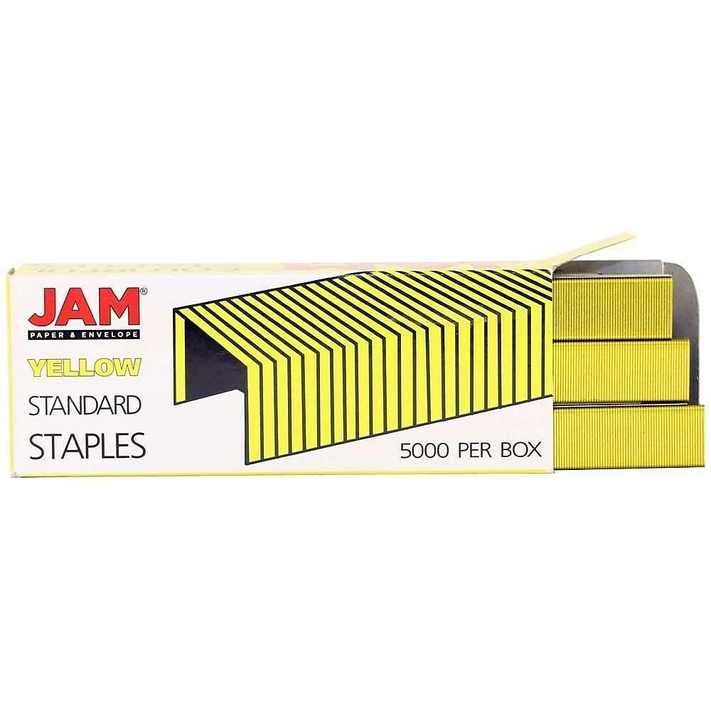 JAM Paper Office & Desk Sets, Stapler Pack Of Staples, Navy And Yellow (3375NBYE) 4 JAM Paper Office & Desk Sets, Stapler Pack Of Staples, Navy And Yellow (3375NBYE) - Image 4