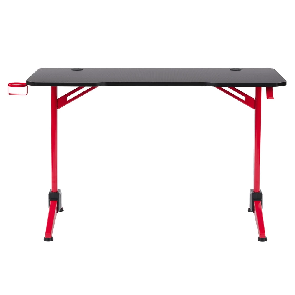 CorLiving Conqueror Gaming Desk - Black And Red 3 CorLiving Conqueror Gaming Desk - Black And Red - Image 3