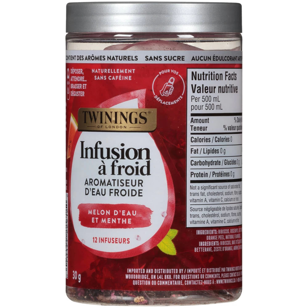Twinings Of London Cold Infuse Watermelon Mint Tea - 12 Pack 3 Twinings Of London Cold Infuse Watermelon Mint Tea - 12 Pack - Image 3