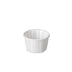 Genpak Paper Portion Cup, White, 2.5 Oz., 5000 Pack
