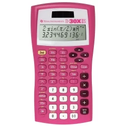 Texas Instruments TI-30XIIS Solar 2-Line Scientific Calculator, Pink
