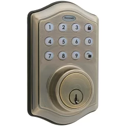 Honeywell Digital Keyless Deadbolt, Antique Brass (8712109)