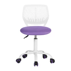 FurnitureR Teen Mesh/Polypropylene Task Chair - Purple