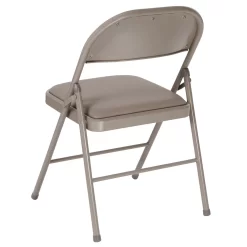 Flash Furniture HERCULES Series Double Braced Grey Vinyl Folding Chair