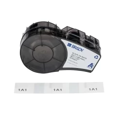 Brady M21 Series Pre-sized Self Laminating Vinyl Wraps - 0.75" X 0.5" - Black On White