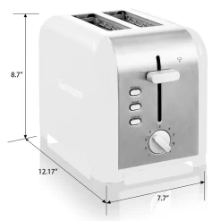 Kenmore 2-Slice Toaster - White And Silver Stainless Steel -Professional Office Supply Store 50307ce503beefddedd3dd08f8ff23896bb65d3c square3038048 5