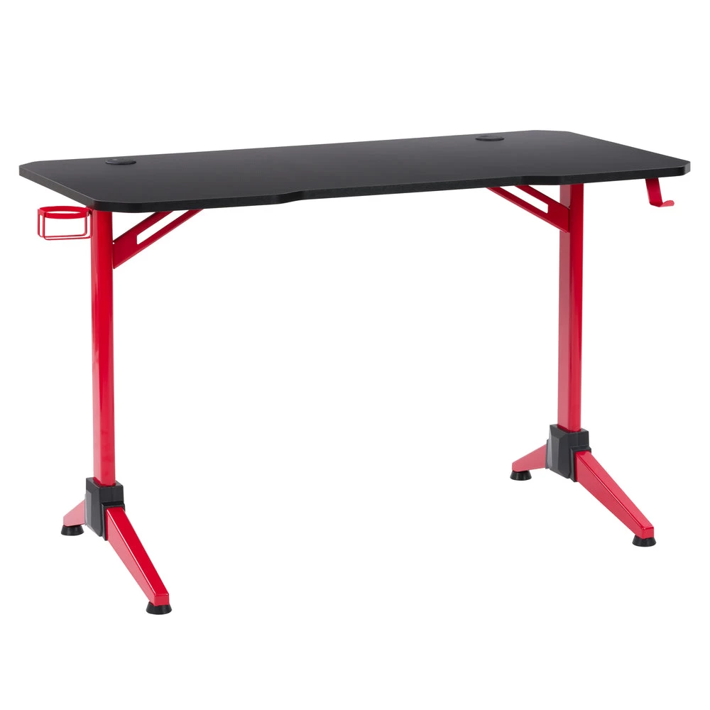 CorLiving Conqueror Gaming Desk - Black And Red 1 CorLiving Conqueror Gaming Desk - Black And Red