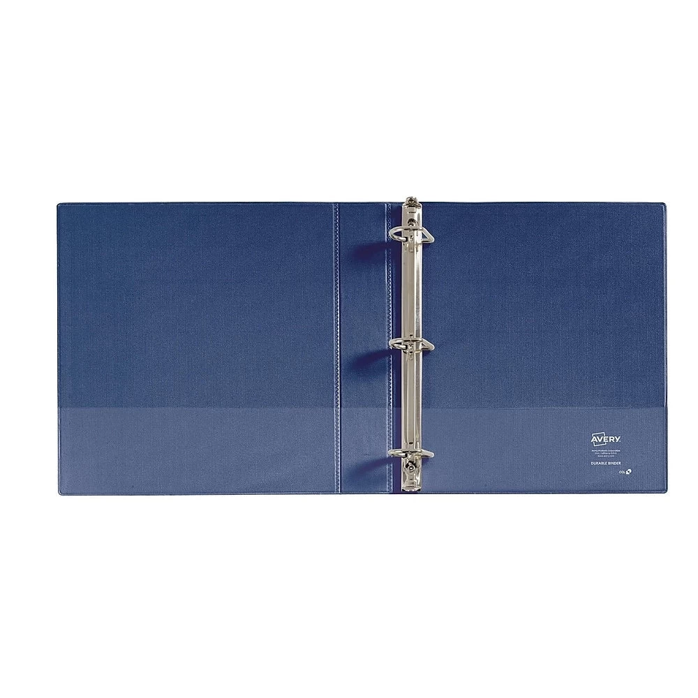 Avery Durable View Binder, 1" Sized Slant D Rings, Navy, (34004) 2 Avery Durable View Binder, 1" Sized Slant D Rings, Navy, (34004) - Image 2