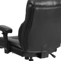 Flash Furniture HERCULES Series Big & Tall Black Leather Swivel Task Chair With Clean Line Stitching & Arms -Professional Office Supply Store 52a3f23bab6504647bbd1521ee585346f23adf62 square1983630 6