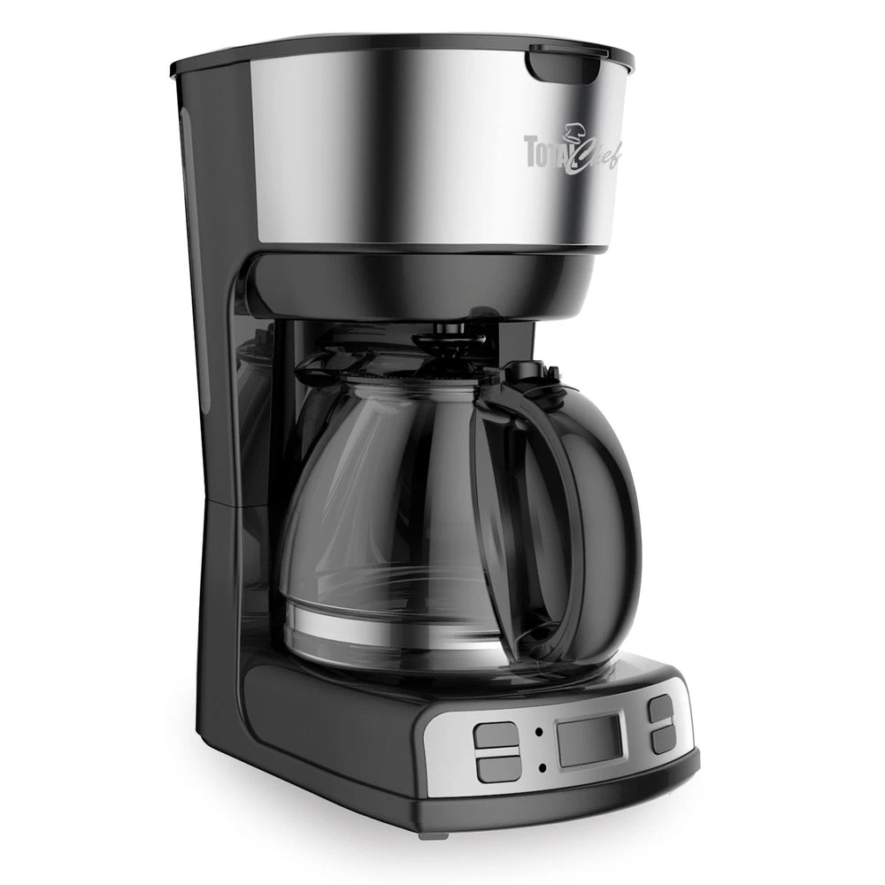 Total Chef Programmable Coffee Maker - Black And Stainless Steel 1 Total Chef Programmable Coffee Maker - Black And Stainless Steel