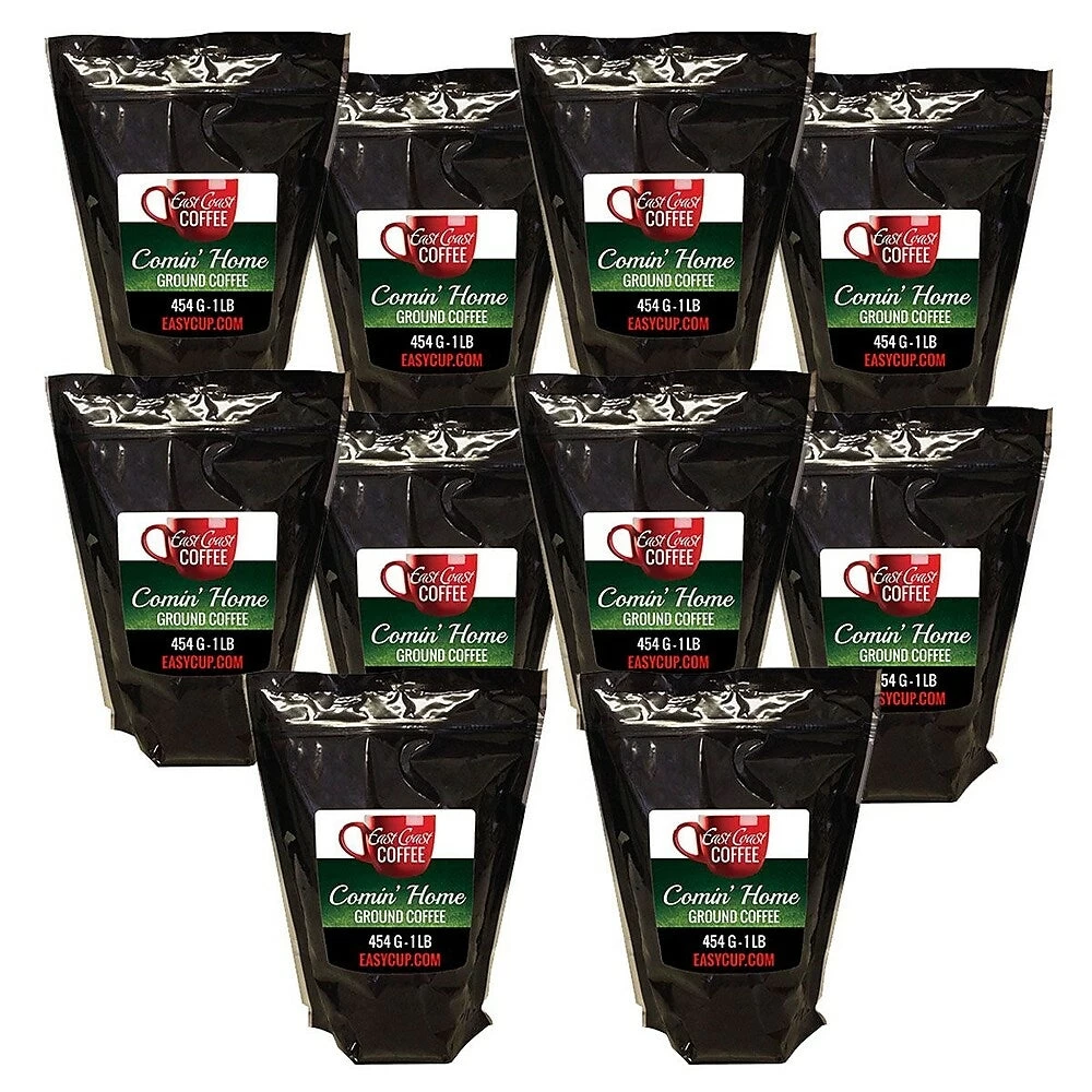 East Coast Coffee Comin' Home Medium Roast Inviting Ground Coffee - 10 Pack 1 East Coast Coffee Comin' Home Medium Roast Inviting Ground Coffee - 10 Pack